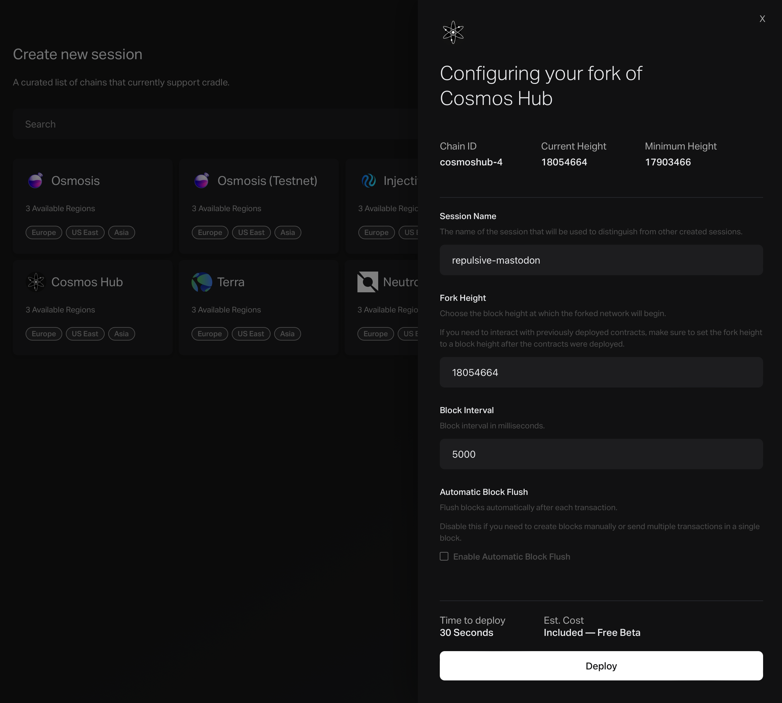 Configuring Session